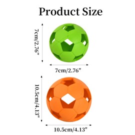 DecorDwell Grid Play Ball Dog, Dog Toy Ball Grid Green, Chew Toy for Dogs Cats, Dog Ball Football, Rubber Toy Ball Pet for Indoor Outdoor Use