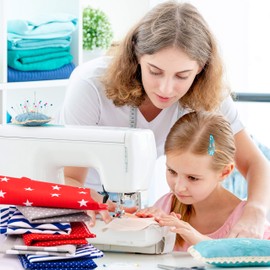 Amilian Cotton Fabric, Yard Goods, Fabrics, Remnant Fabric for Sewing, Fabric Package, 7 Pieces Measuring 50 x 80 cm or 50 c 40 cm Each for Patchwork, 100% Cotton, DIY Cotton Cloth