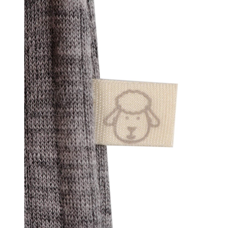 Dilling Ribbed Baby Bodysuit Made from 100% Organic Merino Wool,