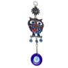 9.3in Blue Evil Eye Owl Pendant Decoration Protection Blessing Lightweight