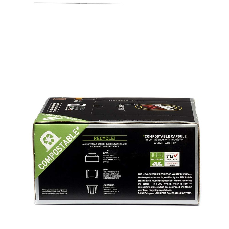 Caffe Vergnano Intenso Espresso Capsules | Compatible with Nespresso Original