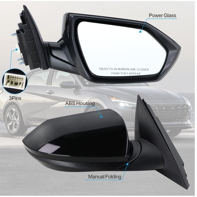 Right Passenger Side Mirror Compatible With 2021 2022 2023 2024