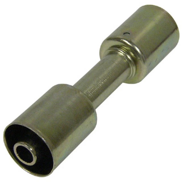 MRFOMOCO AC A/C BEADLOCK CRIMP SPLICE FITTING,ALL STEEL #10 STRAIGHT