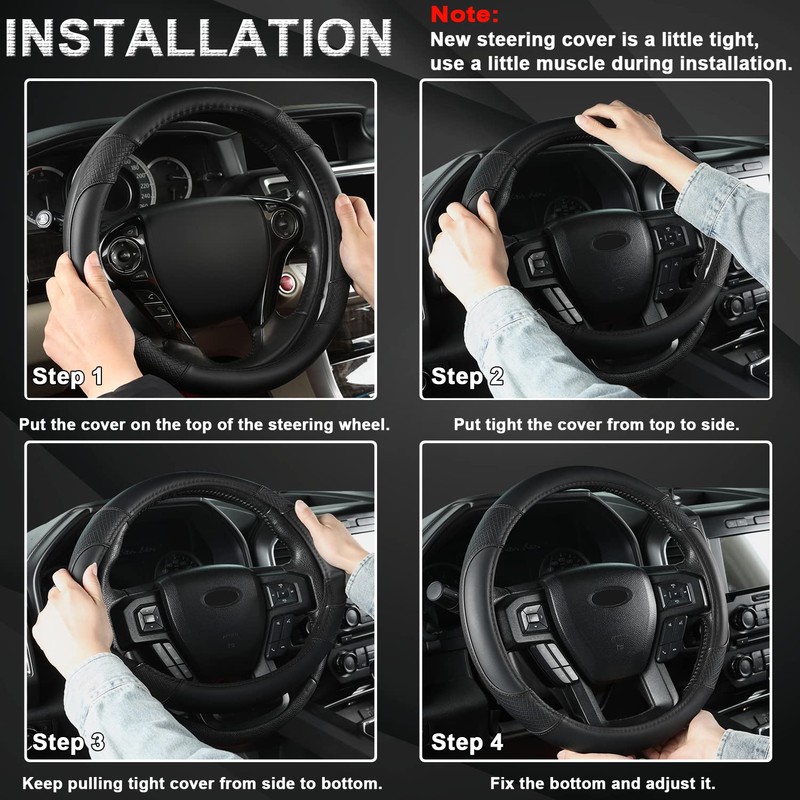 GIANT PANDA Steering Wheel Cover for Ford F150 F250 F350