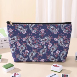 Mahjong Tiles American Mahjong 4-layer  Emerald Pink and Red Acrylic Engraved American Mahjong Tiles MagColor: Blue Mahjong Bag