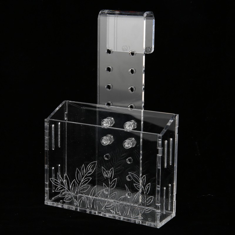 Aquarium Aquatic Planter Transparent Acrylic Fish Tank Hanging Water Plants