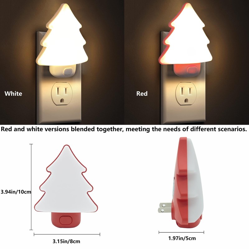 LED Night Light Christmas Tree Lights Plug Into Wall [2
