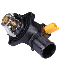 Aramox Coolant Thermostat with Housing for Peugeot 206 207 SW 1007 Bipper Tepee OE: 1336Z2