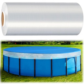 Winter Cover Seal for Above Ground Pools（1049 Feet）,Winter Pool Cover Saver Wrap for Keeps Swimming Pool Clear,Clear Pool Cover for A Variety of Round, Oval and Rectangular Pools (White)