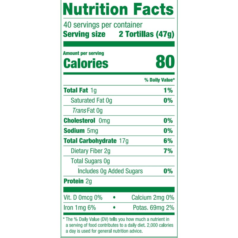 La Banderita® White Corn | 5.5" Size Corn Tortillas |