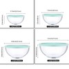 Glass Mixing Bowl Set with Airtight Lids for Kitchen Baking