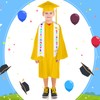 Lasnten Unisex Matte Kindergarten Graduation Gown Cap Tassel Set with