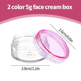 SGERUFZ 10 Stück leere Tiegel, Cremetiegel, Mini-Tiegel Kosmetikbehälter, Reiseprobenbehälter für Lippenbalsam, Lotion, Cremes