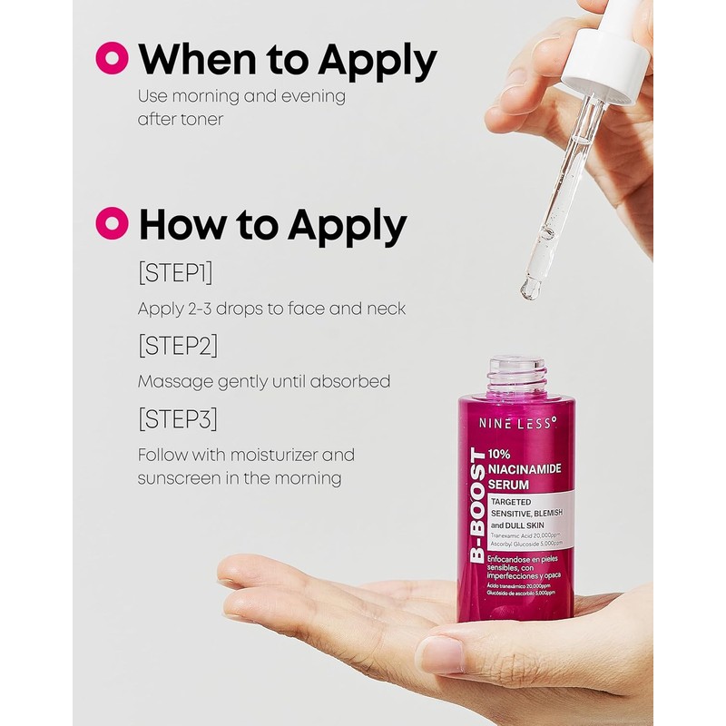 NINELESS [NINELESS]B-Boost 10% Niacinamide Serum 30ml