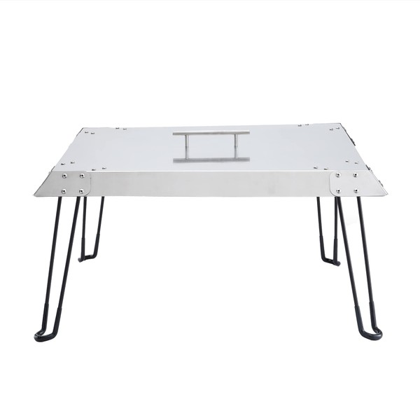 Fire Pit Heat Deflector - Heat Deflector for Outdoor Fire Pits - Stainless Steel Fire Pit Heat Shield - Spreads Heat Outward from Your Table Top Fire Pit or Camping Stove - Heat Deflector Fire Pit