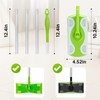 Mop Handle Compatible with Swiffer, Detachable Green Extra Long Mop