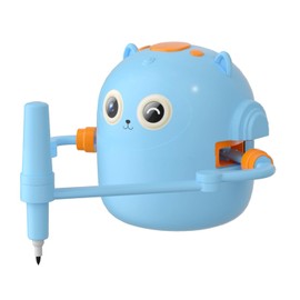 Noaya Drawing Robot Toy - Drawing Robots for Kids, Kids Learning Robots with 100 Cards, Painting Desk Robot, Interactive Educational Toy for Children, Blue