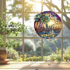 San Diego Ornaments for Christmas Tree, San Diego Christmas Ornaments - San Diego Decor - Gifts for San Diego Lovers - Acrylic Ornaments