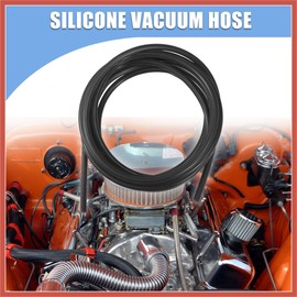 ACROPIX 4.5 Meter 14.76ft Black Silicone Air Hose Pipe Tubing 7mm OD 3mm ID for Car Car Parts