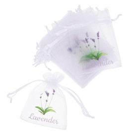 ORFOFE Refillable Lavender Sachet Bags Empty 20pcs White Mesh Bags for Herbs Spices Jewelry Lavender Sachet Pouches for Home Organization