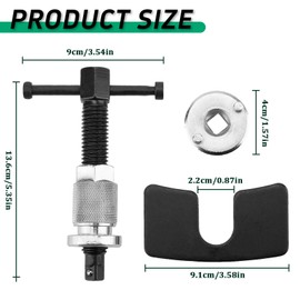 vvag Car Brake Piston Wind Back Tool, 3pcs/Set Brake Caliper Piston Rewind Kits,Car Rear Brake Pad Wind for Replacement of Rear Brake Pad, Universal for RV,SUV,Truck