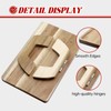 Couch Arm Table, Acacia Wood Sofa Arm Tray Clip on