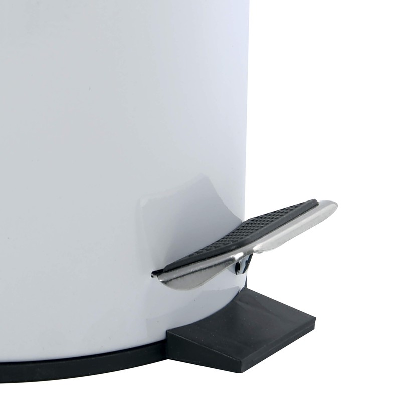 MSV Aza Cosmetic Bin 3 Litres Stainless Steel Bamboo with