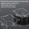 Napkin Holder, 2 PCS Clear Acrylic Guest Towel Holder for