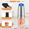 BRIGHTX Gravity Electric Salt and Pepper Grinder Set | Automatic