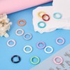Craftdady 15pcs Alloy Spring Ring Clasps Round Spring Clips Carabiner