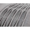 Rapport Home Luxury Silver Grey Single Duvet Diamante Detail Bed