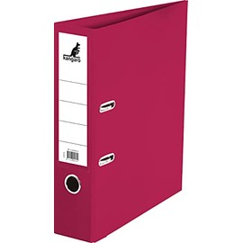 Kangaro Polypropylene Plastic Folder 7.5 cm Spine Width DIN A4 Colour Bordeaux (Ring Binder, Lever Arch Folder, Letter Folder)