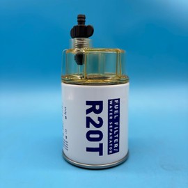 R20T Fuel Filter Water Separator Elements Compatible with Boat Diesels 30GPH, 230R, RAC230R2 Mercury Outboard Truck Bus Replaces R20P, 33432, P551821, BF46022-O, 857633