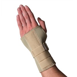 Thermoskin Wrist Brace, Hand Brace, Carpal Tunnel Brace with Dorsal Stay, Left, Small