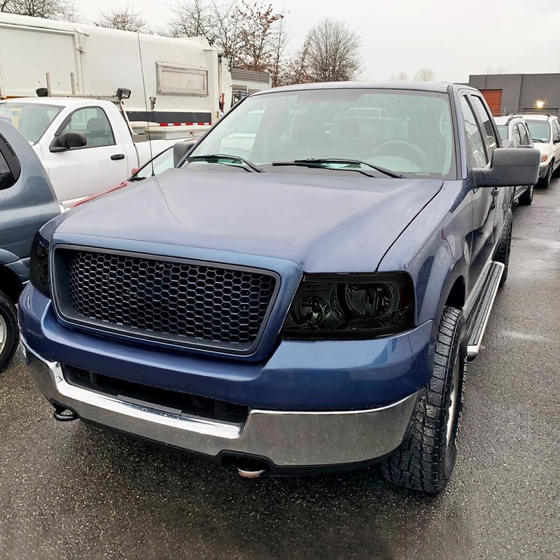 Spec-D Tuning Smoke Headlights with LED Bar Compatible with 2004-2008