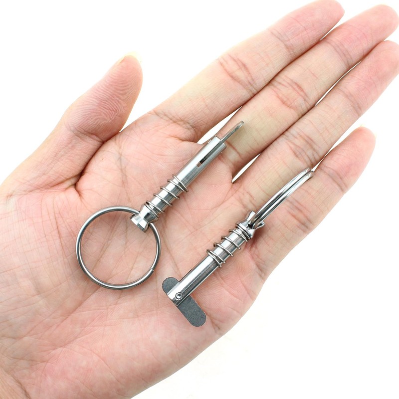 Bxian 2PCS Silver Marine Grade 316 Stainless Steel Quick Release