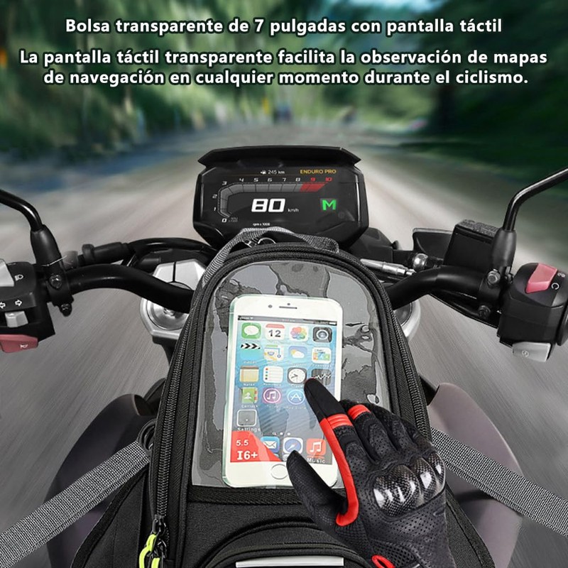 Bolsa Universal para Herramientas en el Tanque de Motocicleta, Bolso