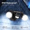 OREiN Motion Sensor Outdoor Security Lights, Dual-Head Adjustable LED Flood