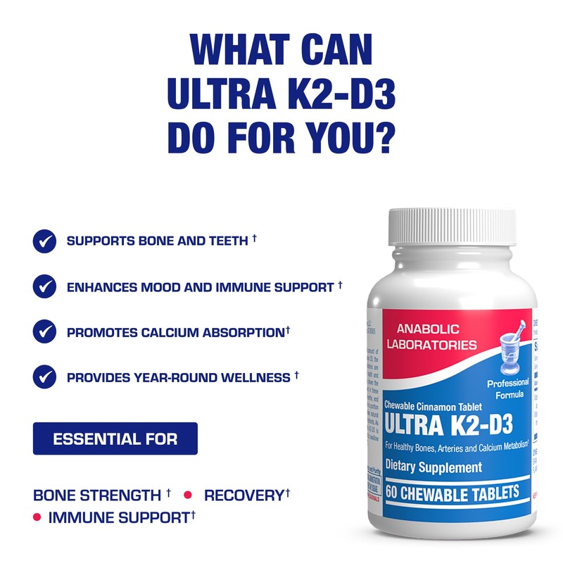 Chewable Vitamin D and K2 Supplement - Clinical D3 K2