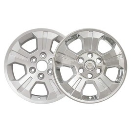 Brighter Design Set of 4 Chrome 5 Spoke 18" Wheel Skins for 2014-2018 Chevy Silverado 1500