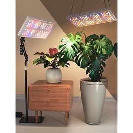 Grow Lights for Indoor Plants, [Smart APP & Expansive 2x2 Ft Coverage] Genuine 48Watt LED Full Spectrum Standing/Hanging Growing Plant Lamps, 8-Level Brightness, 270°Folding, 360°Rotation