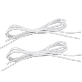 Tylastic 73889 Sammons Preston Shoelace, White, 26" Length, 1/8" Width, Pair, Pack of 2