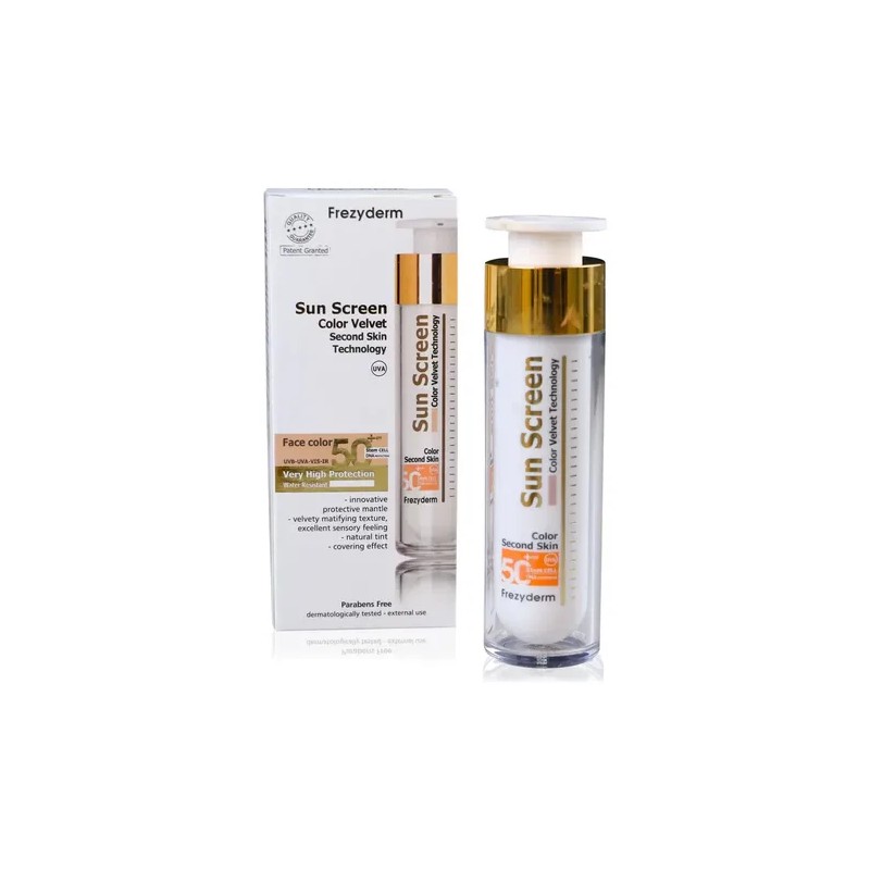 Frezyderm Protector Solar Sun Screen Spf 50 Color Velvet Face
