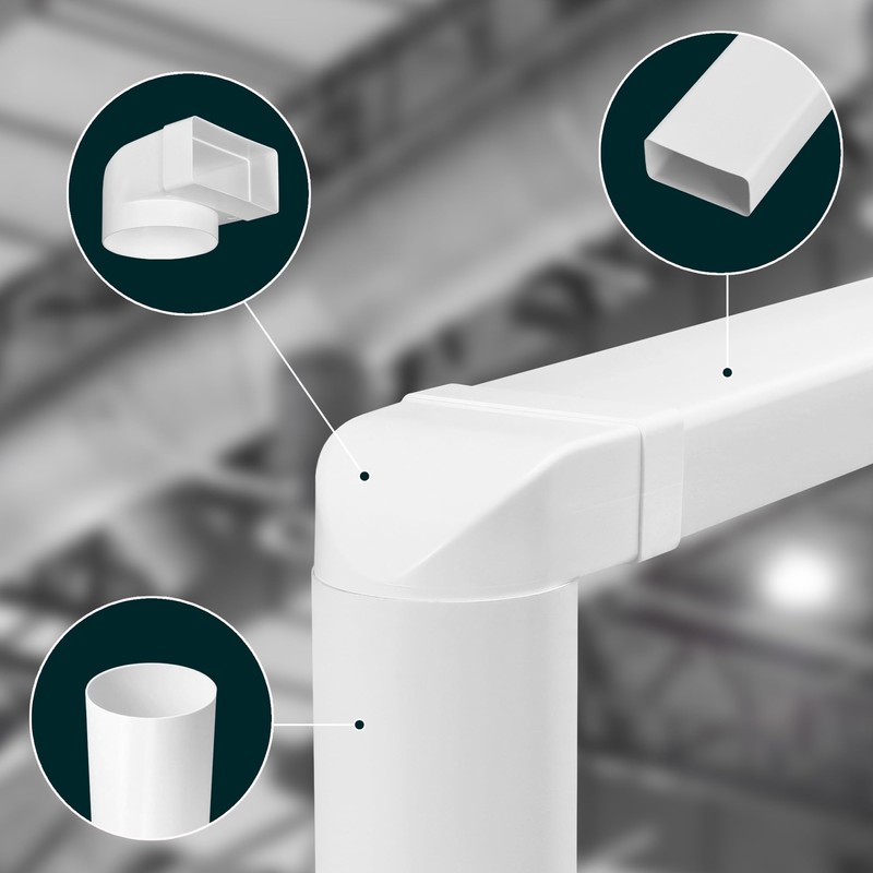 KOTARBAU® Deflection Piece 90° for Ventilation Duct 110 x 55