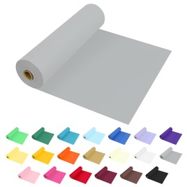 JHDZDHY 54 Inch X 100 Feet Plastic Table Cover Roll Premium Disposable Plastic Tablecloth for All Type/Shape Tables | Picnic, Party, Banquet, Birthdays, Weddings (Silver Grey, 54 Inch X 100 Feet)