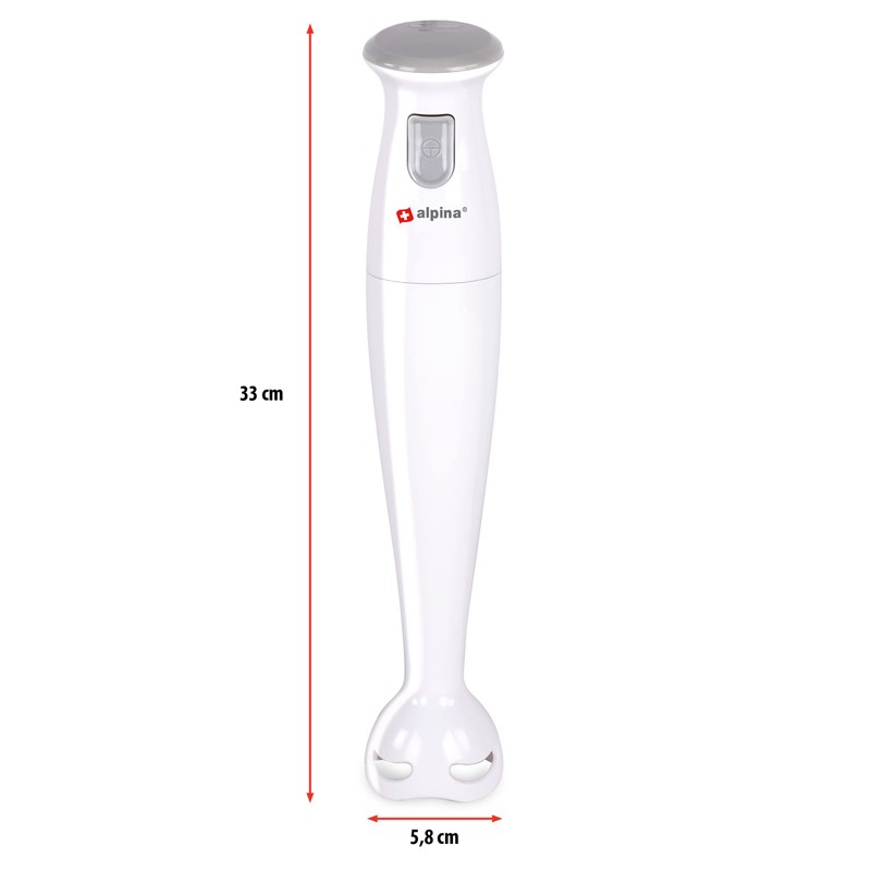 alpina Hand Blender - Purée Stick - for Soups and