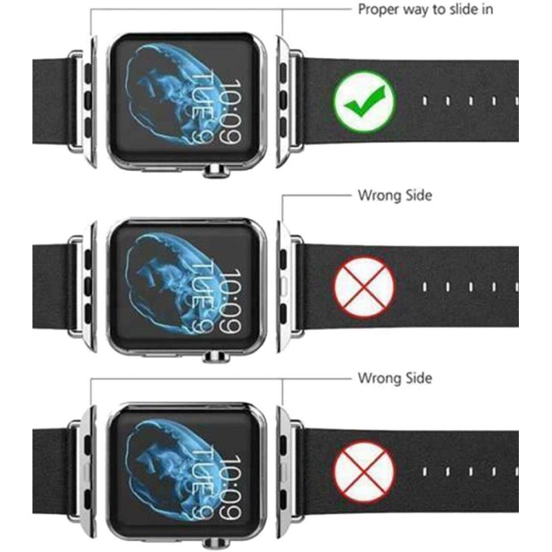 LOOKSEVEN 4 Pack Watch Band Connector Kit Watch Strap with