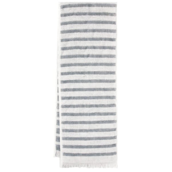 Seikan ECO de Cooling Muffler, Made in Japan, Cool Towel, Summer, 6.3 x 35.4 inches (16 x 90 cm), Gray, Cool Border CLBD-100C GY