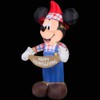 Mickey Mouse Thanksgiving Inflatable 3.8 Foot Scarecrow Yard Decoration