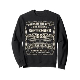 September 1959 66th Birthday Gifts For Men 66 Year Old Bday Sweatshirt